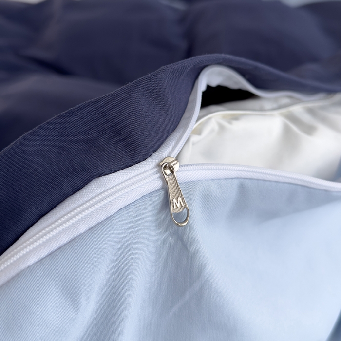 91家纺网 家纺一手货源 找家纺 曼谷 贴布绣四件套小怪兽柔软磨毛床上用品水洗棉套件 小怪兽-可可浅蓝