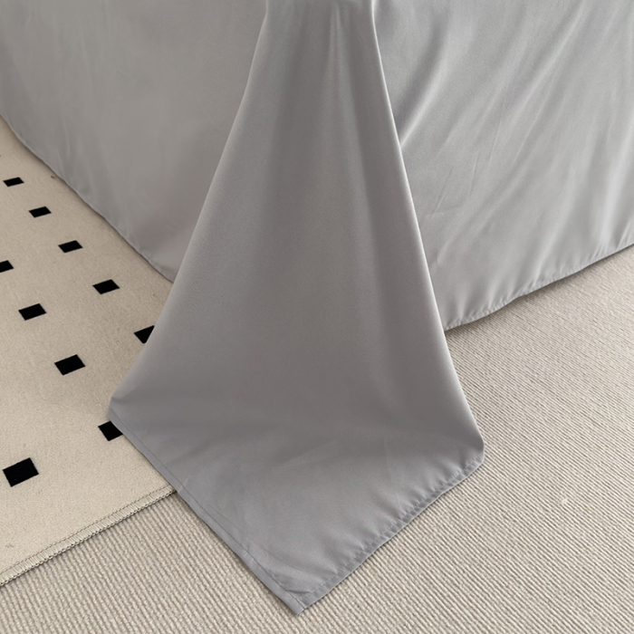 91家纺网 家纺一手货源 找家纺 曼谷 贴布绣四件套小怪兽柔软磨毛床上用品水洗棉套件 小怪兽-雾霾灰