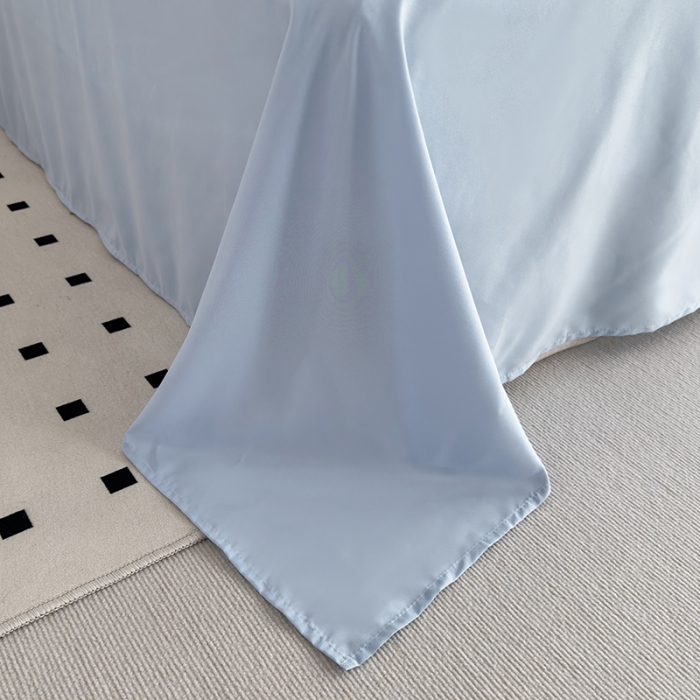 91家纺网 家纺一手货源 找家纺 曼谷 贴布绣四件套小怪兽柔软磨毛床上用品水洗棉套件 小怪兽-雾霾蓝