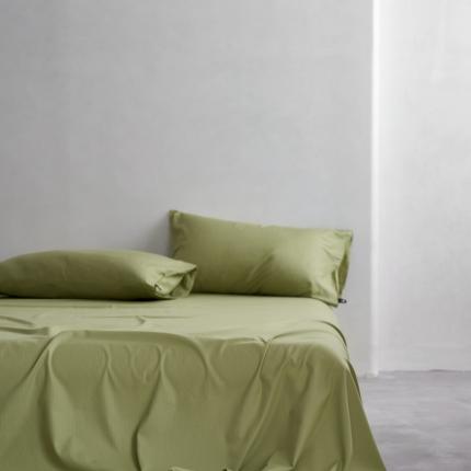 91家纺网 家纺一手货源 找家纺 风向标 2023新款全棉大雁纹单床单 甘草绿