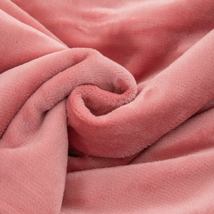 91家纺网 家纺一手货源 找家纺 卡琪曼 2022双面法兰绒羊羔绒毛毯办公室午睡盖毯子西瓜红（白羊羔绒）