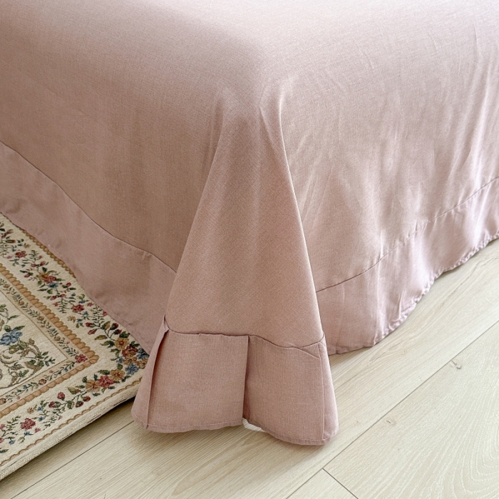 91家纺网 家纺一手货源 找家纺 棉生活 2025新款洛丽塔花边款全棉四件套 如愿