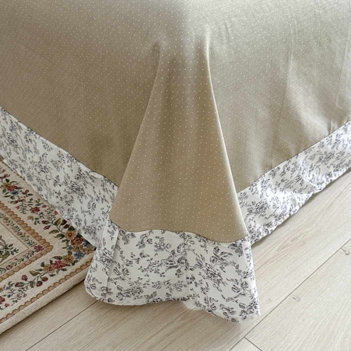 91家纺网 家纺一手货源 找家纺 棉生活 2025新款洛丽塔花边款全棉四件套 天意美