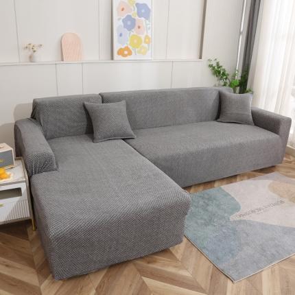 91家纺网 家纺一手货源 找家纺 兴妮雅家纺 2023新款雪尼尔贵妃全包沙发笠弹力全包冬季加厚沙发坐垫套 深灰