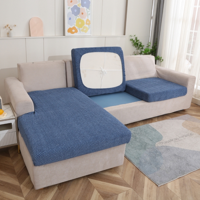 91家纺网 家纺一手货源 找家纺 兴妮雅家纺 2023新款雪尼尔贵妃坐垫沙发笠弹力全包冬季加厚沙发坐垫套 宝蓝