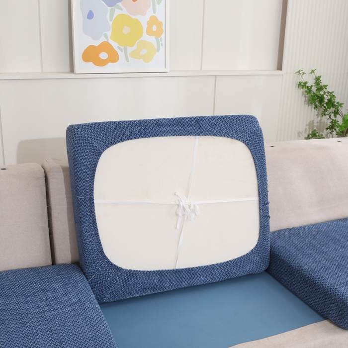 91家纺网 家纺一手货源 找家纺 兴妮雅家纺 2023新款雪尼尔贵妃坐垫沙发笠弹力全包冬季加厚沙发坐垫套 宝蓝