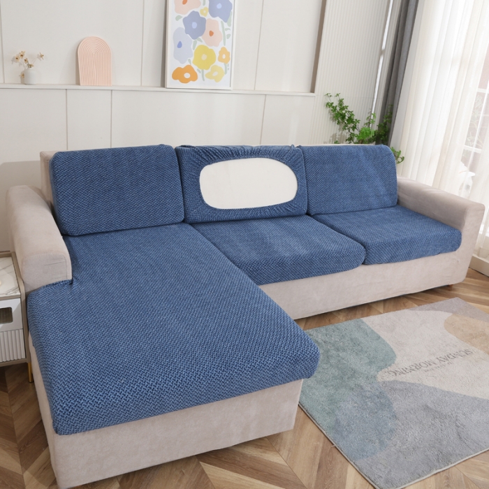 91家纺网 家纺一手货源 找家纺 兴妮雅家纺 2023新款雪尼尔贵妃坐垫沙发笠弹力全包冬季加厚沙发坐垫套 宝蓝