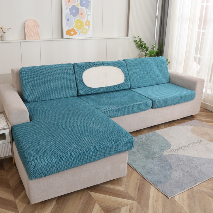 91家纺网 家纺一手货源 找家纺 兴妮雅家纺 2023新款雪尼尔贵妃坐垫沙发笠弹力全包冬季加厚沙发坐垫套 翡绿