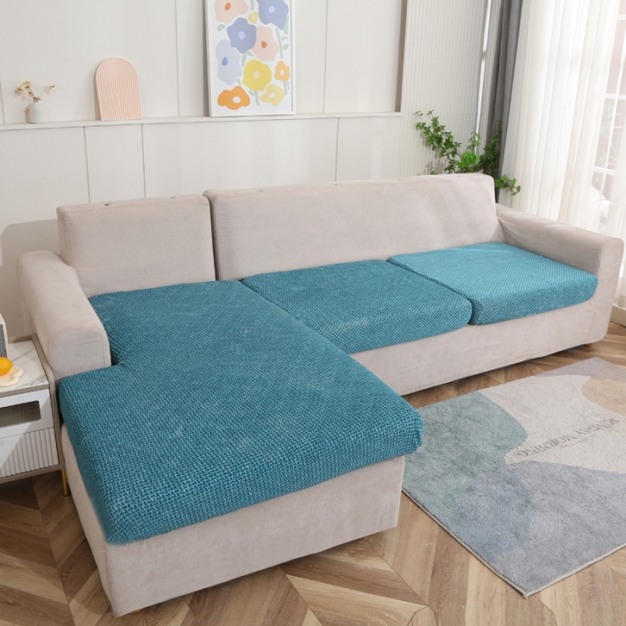 91家纺网 家纺一手货源 找家纺 兴妮雅家纺 2023新款雪尼尔贵妃坐垫沙发笠弹力全包冬季加厚沙发坐垫套 翡绿