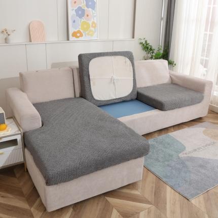 兴妮雅家纺 2023新款雪尼尔贵妃坐垫沙发笠弹力全包冬季加厚沙发坐垫套 深灰