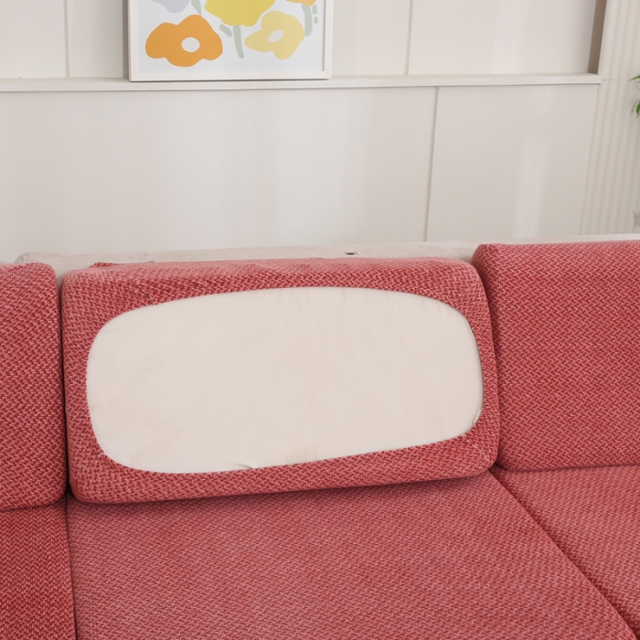 91家纺网 家纺一手货源 找家纺 兴妮雅家纺 2023新款雪尼尔贵妃坐垫沙发笠弹力全包冬季加厚沙发坐垫套 砖红