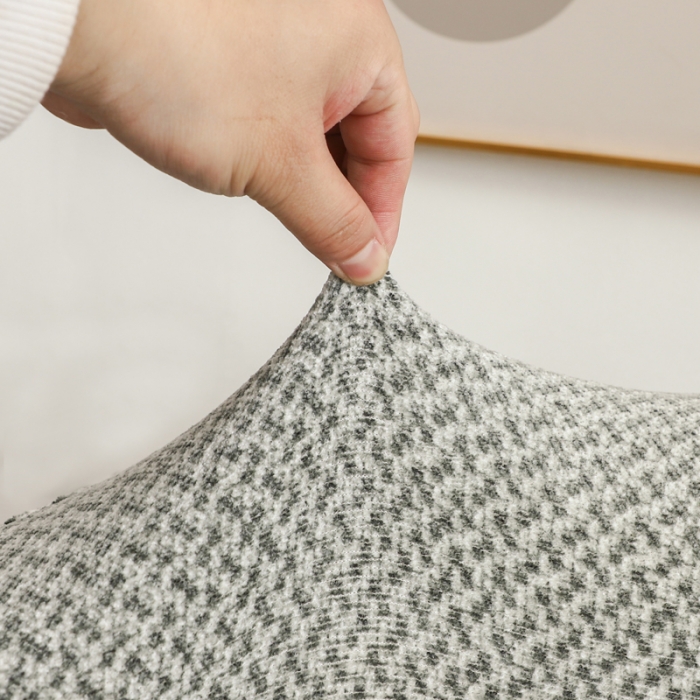 91家纺网 家纺一手货源 找家纺 兴妮雅家纺 2023新款雪尼尔环形沙发沙发笠弹力全包冬季加厚沙发坐垫套 浅豆绿