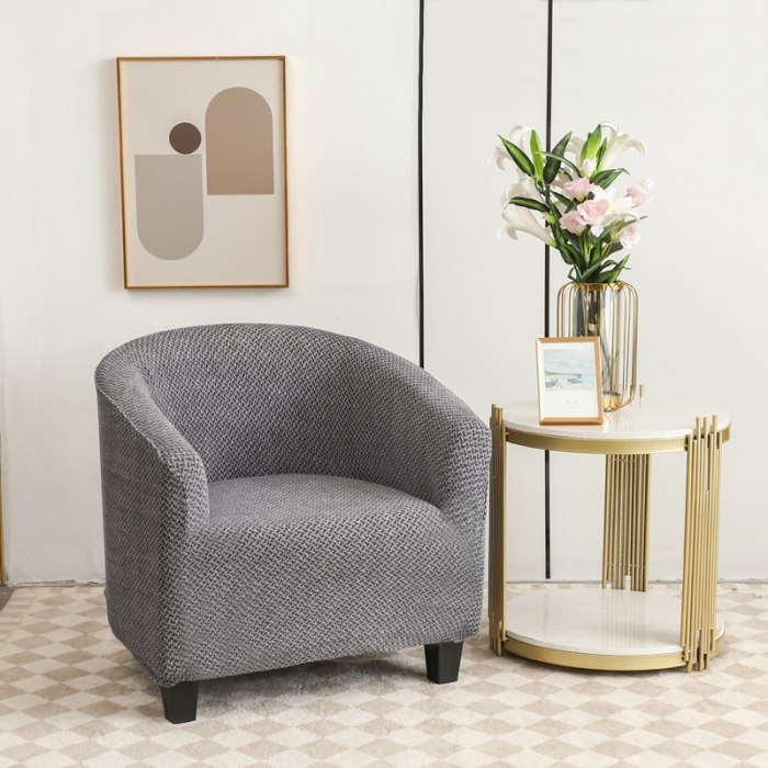 91家纺网 家纺一手货源 找家纺 兴妮雅家纺 2023新款雪尼尔环形沙发沙发笠弹力全包冬季加厚沙发坐垫套 深灰