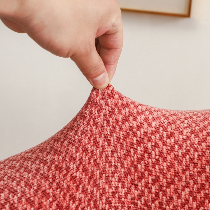 91家纺网 家纺一手货源 找家纺 兴妮雅家纺 2023新款雪尼尔环形沙发沙发笠弹力全包冬季加厚沙发坐垫套 砖红