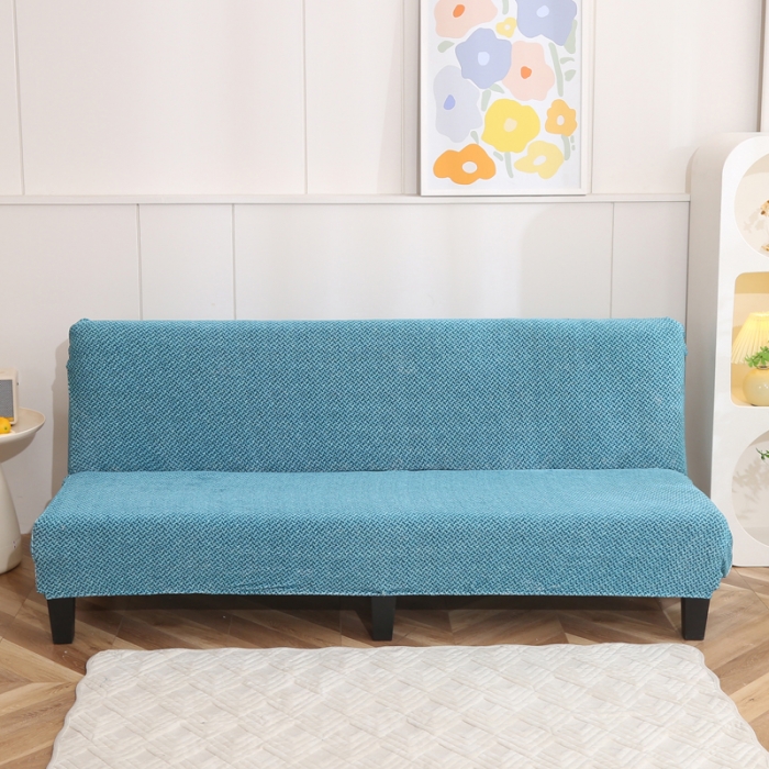 91家纺网 家纺一手货源 找家纺 兴妮雅家纺 2023新款雪尼尔沙发床沙发笠弹力全包冬季加厚沙发坐垫套 湖蓝