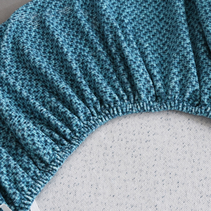 91家纺网 家纺一手货源 找家纺 兴妮雅家纺 2023新款雪尼尔沙发床沙发笠弹力全包冬季加厚沙发坐垫套 湖蓝