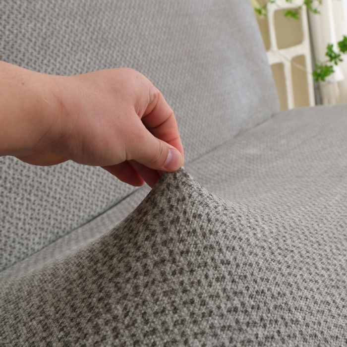 91家纺网 家纺一手货源 找家纺 兴妮雅家纺 2023新款雪尼尔沙发床沙发笠弹力全包冬季加厚沙发坐垫套 浅豆绿