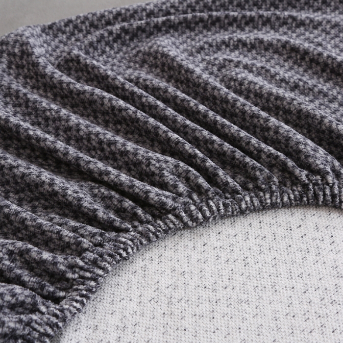 91家纺网 家纺一手货源 找家纺 兴妮雅家纺 2023新款雪尼尔沙发床沙发笠弹力全包冬季加厚沙发坐垫套 深灰