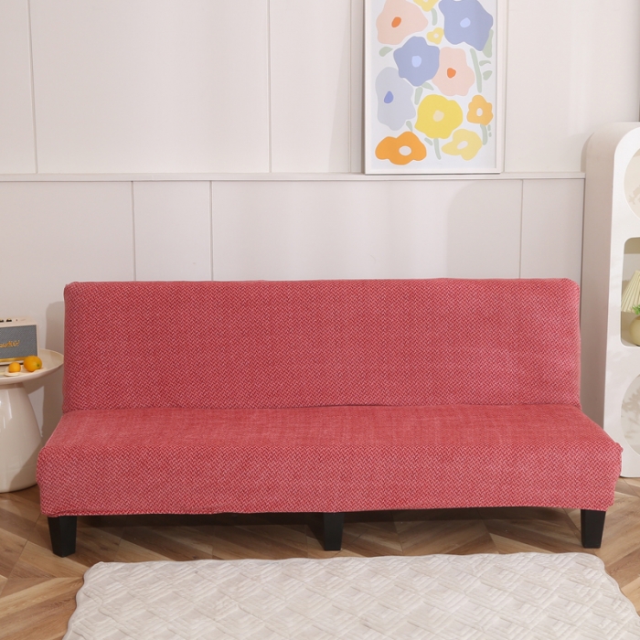 91家纺网 家纺一手货源 找家纺 兴妮雅家纺 2023新款雪尼尔沙发床沙发笠弹力全包冬季加厚沙发坐垫套 砖红