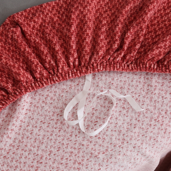 91家纺网 家纺一手货源 找家纺 兴妮雅家纺 2023新款雪尼尔沙发床沙发笠弹力全包冬季加厚沙发坐垫套 砖红