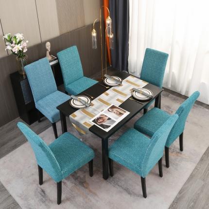 91家纺网 家纺一手货源 找家纺 兴妮雅家纺 2023新款雪尼尔椅子套沙发笠弹力全包冬季加厚沙发坐垫套 翡绿