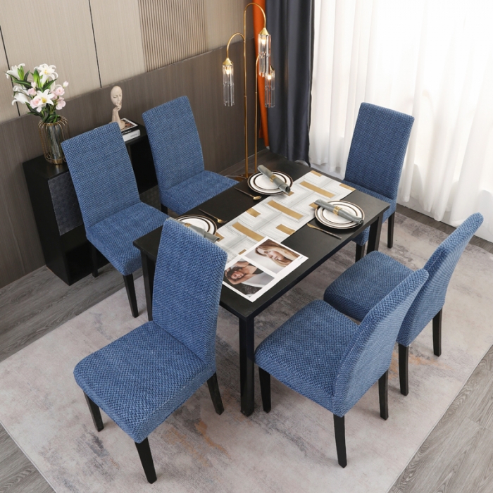 91家纺网 家纺一手货源 找家纺 兴妮雅家纺 2023新款雪尼尔椅子套沙发笠弹力全包冬季加厚沙发坐垫套 宝蓝