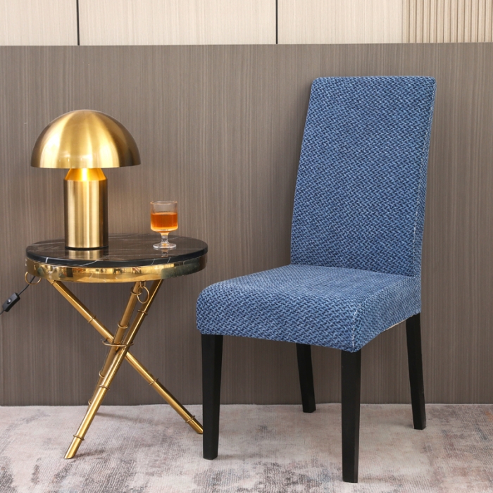 91家纺网 家纺一手货源 找家纺 兴妮雅家纺 2023新款雪尼尔椅子套沙发笠弹力全包冬季加厚沙发坐垫套 宝蓝