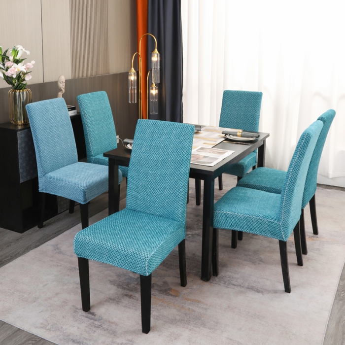 91家纺网 家纺一手货源 找家纺 兴妮雅家纺 2023新款雪尼尔椅子套沙发笠弹力全包冬季加厚沙发坐垫套 翡绿