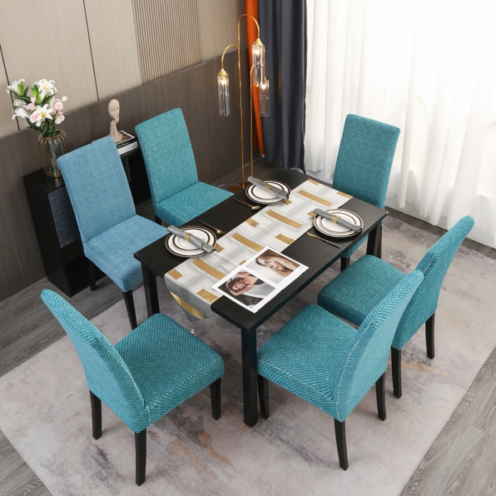 91家纺网 家纺一手货源 找家纺 兴妮雅家纺 2023新款雪尼尔椅子套沙发笠弹力全包冬季加厚沙发坐垫套 翡绿