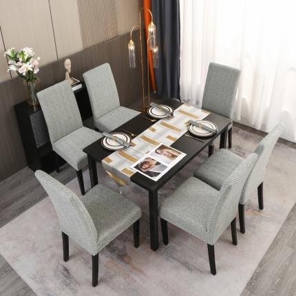 兴妮雅家纺 2023新款雪尼尔椅子套沙发笠弹力全包冬季加厚沙发坐垫套 浅豆绿