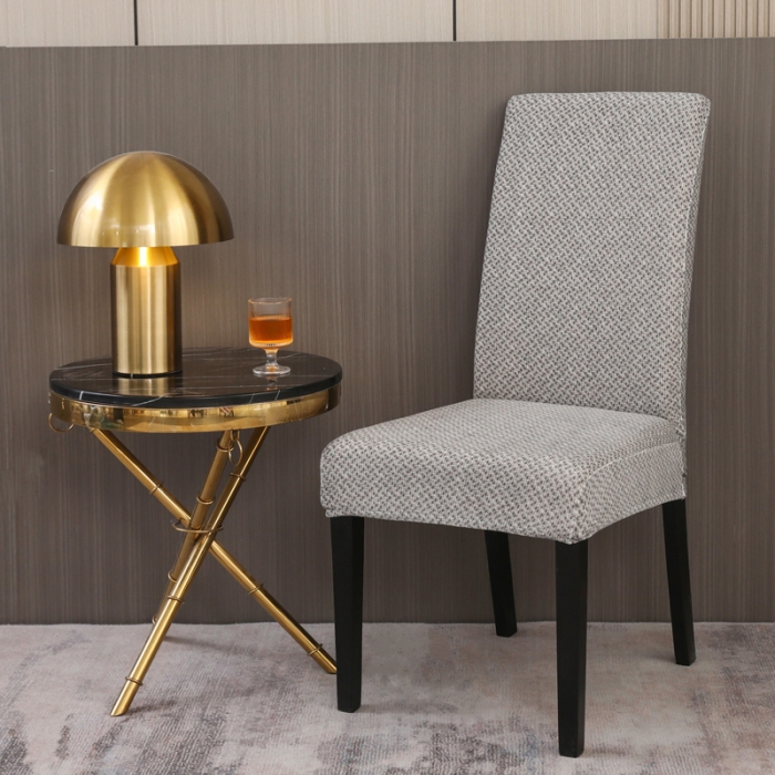 91家纺网 家纺一手货源 找家纺 兴妮雅家纺 2023新款雪尼尔椅子套沙发笠弹力全包冬季加厚沙发坐垫套 浅灰