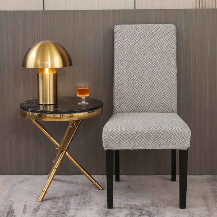 91家纺网 家纺一手货源 找家纺 兴妮雅家纺 2023新款雪尼尔椅子套沙发笠弹力全包冬季加厚沙发坐垫套 浅灰