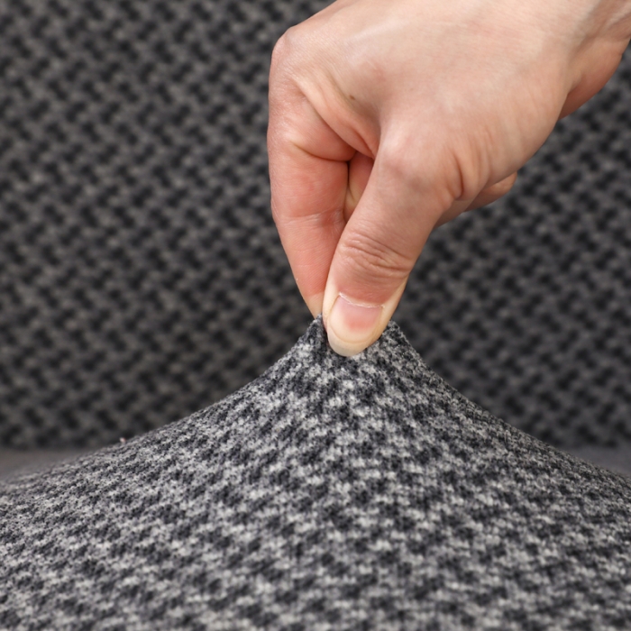 91家纺网 家纺一手货源 找家纺 兴妮雅家纺 2023新款雪尼尔椅子套沙发笠弹力全包冬季加厚沙发坐垫套 深灰