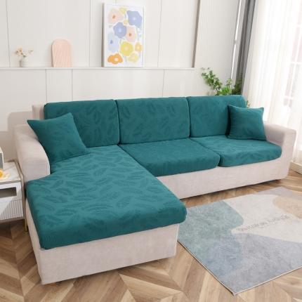 91家纺网 家纺一手货源 找家纺 （总）兴妮雅 2023新款大树叶防水弹力立体浮雕提花贵妃沙发坐垫套