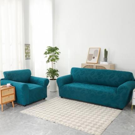 91家纺网 家纺一手货源 找家纺 （总）兴妮雅2023新款大树叶防水弹力沙发笠立体浮雕提花组合沙发套