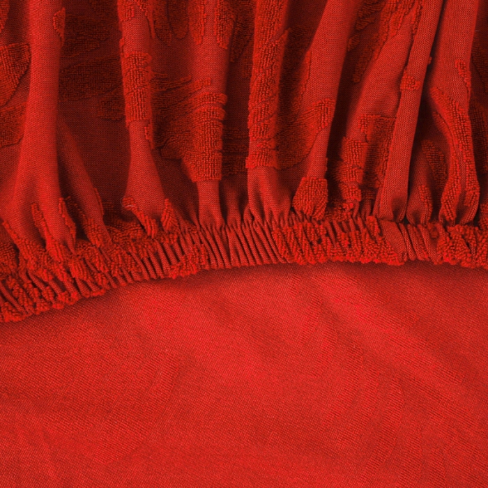 91家纺网 家纺一手货源 找家纺 兴妮雅2023新款大树叶防水弹力沙发笠立体浮雕提花组合沙发套 酒红