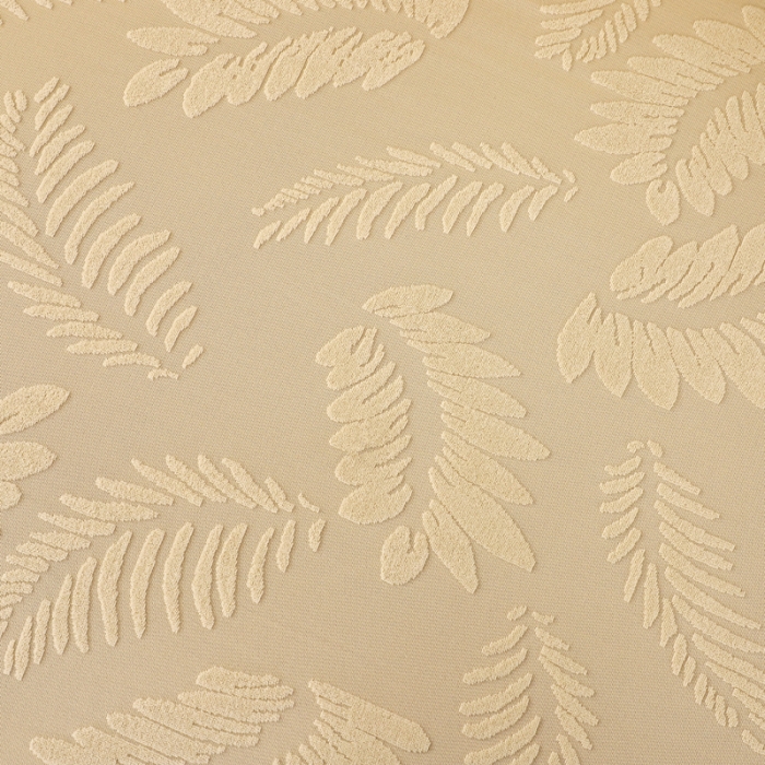 91家纺网 家纺一手货源 找家纺 兴妮雅2023新款大树叶防水弹力沙发笠立体浮雕提花组合沙发套 米黄