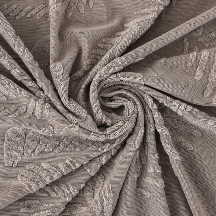 91家纺网 家纺一手货源 找家纺 兴妮雅2023新款大树叶防水弹力沙发笠立体浮雕提花组合沙发套 浅灰