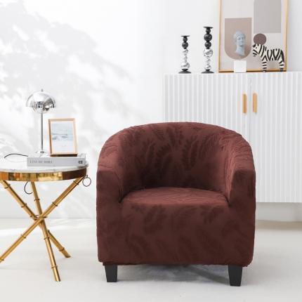 91家纺网 家纺一手货源 找家纺 （总）兴妮雅2023新款大树叶防水弹力立体浮雕提花圆沙发套