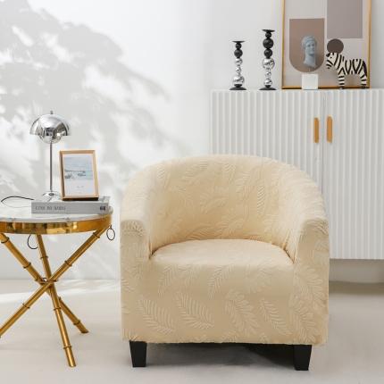 91家纺网 家纺一手货源 找家纺 （总）兴妮雅2023新款大树叶防水弹力立体浮雕提花圆沙发套