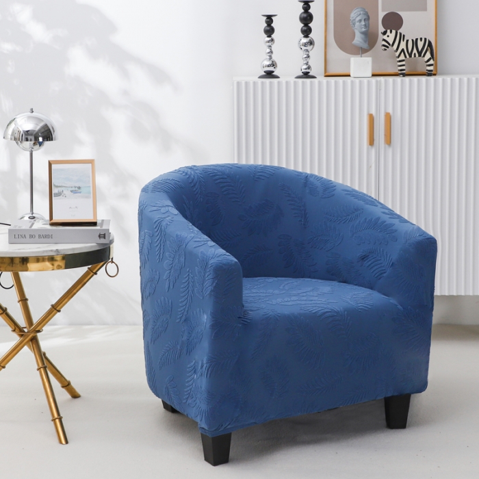 91家纺网 家纺一手货源 找家纺 （总）兴妮雅2023新款大树叶防水弹力立体浮雕提花圆沙发套