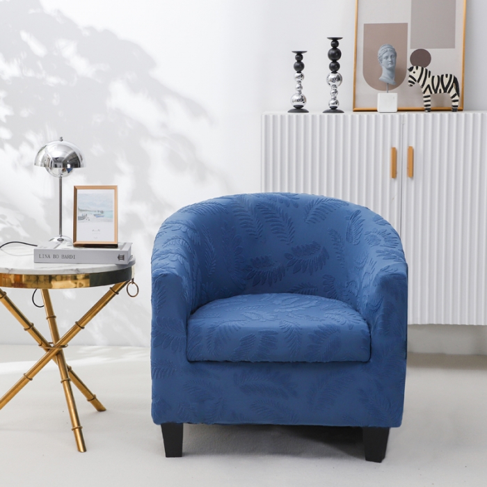 91家纺网 家纺一手货源 找家纺 （总）兴妮雅2023新款大树叶防水弹力立体浮雕提花圆沙发套