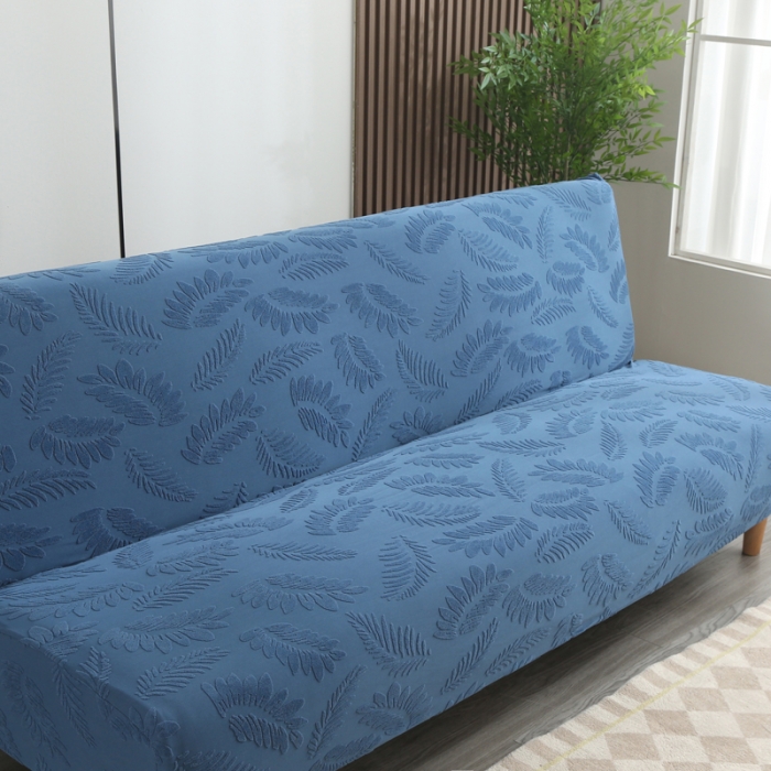 91家纺网 家纺一手货源 找家纺 （总）兴妮雅2023新款大树叶方式弹力立体浮雕提花沙发床套