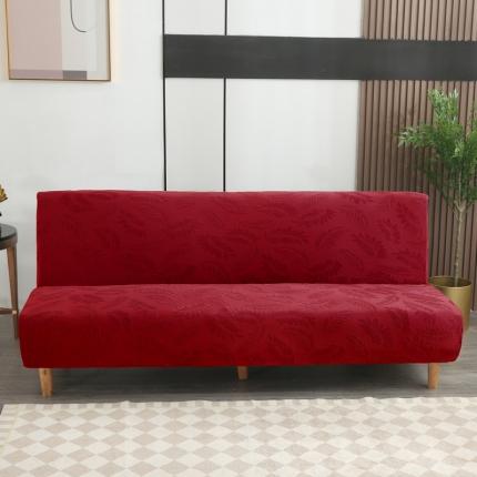 91家纺网 家纺一手货源 找家纺 （总）兴妮雅2023新款大树叶方式弹力立体浮雕提花沙发床套