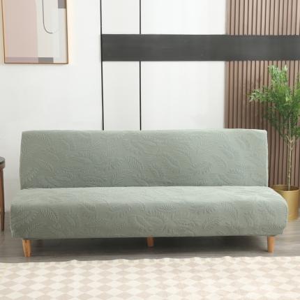 兴妮雅2023新款大树叶方式弹力立体浮雕提花沙发床套 抹茶绿