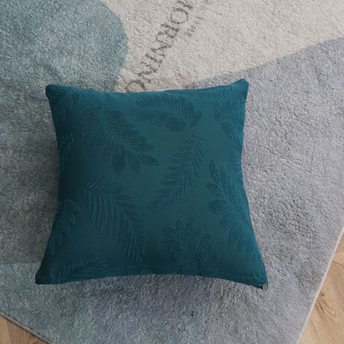 91家纺网 家纺一手货源 找家纺 兴妮雅2023新款大树叶防水弹力沙发笠立体浮雕提花贵妃沙发套 宝蓝