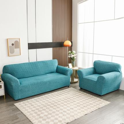 91家纺网 家纺一手货源 找家纺 兴妮雅家纺 2023新款雪尼尔组合沙发沙发笠弹力全包冬季加厚沙发坐垫套 翡绿