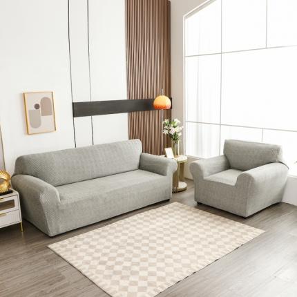 91家纺网 家纺一手货源 找家纺 兴妮雅家纺 2023新款雪尼尔组合沙发沙发笠弹力全包冬季加厚沙发坐垫套 浅豆绿