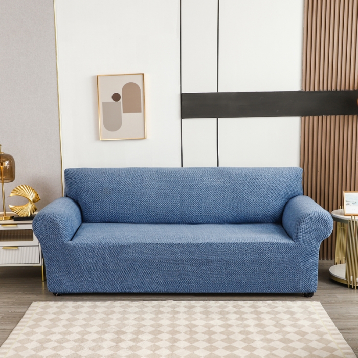 91家纺网 家纺一手货源 找家纺 兴妮雅家纺 2023新款雪尼尔组合沙发沙发笠弹力全包冬季加厚沙发坐垫套 宝蓝
