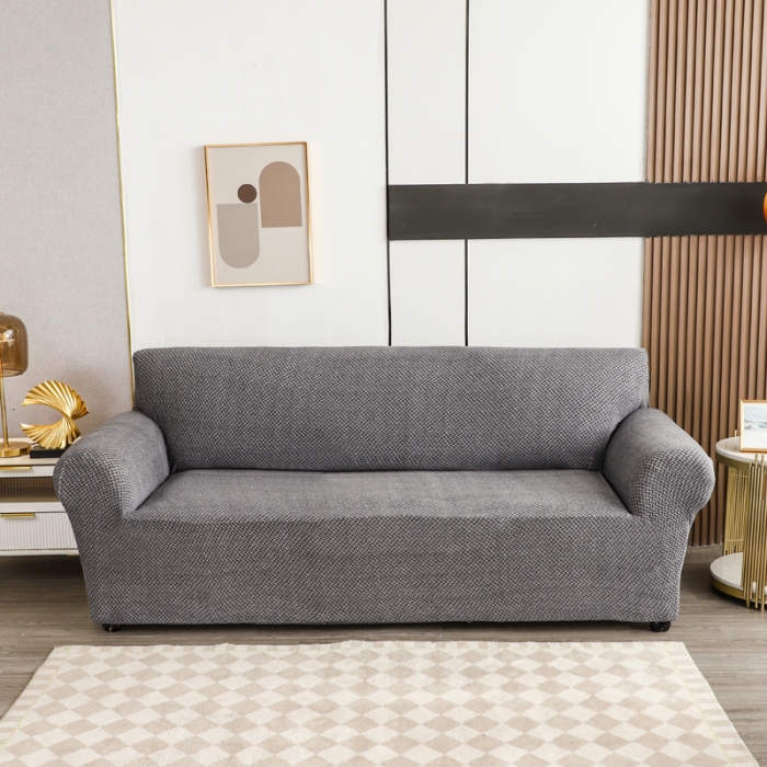 91家纺网 家纺一手货源 找家纺 兴妮雅家纺 2023新款雪尼尔组合沙发沙发笠弹力全包冬季加厚沙发坐垫套 深灰